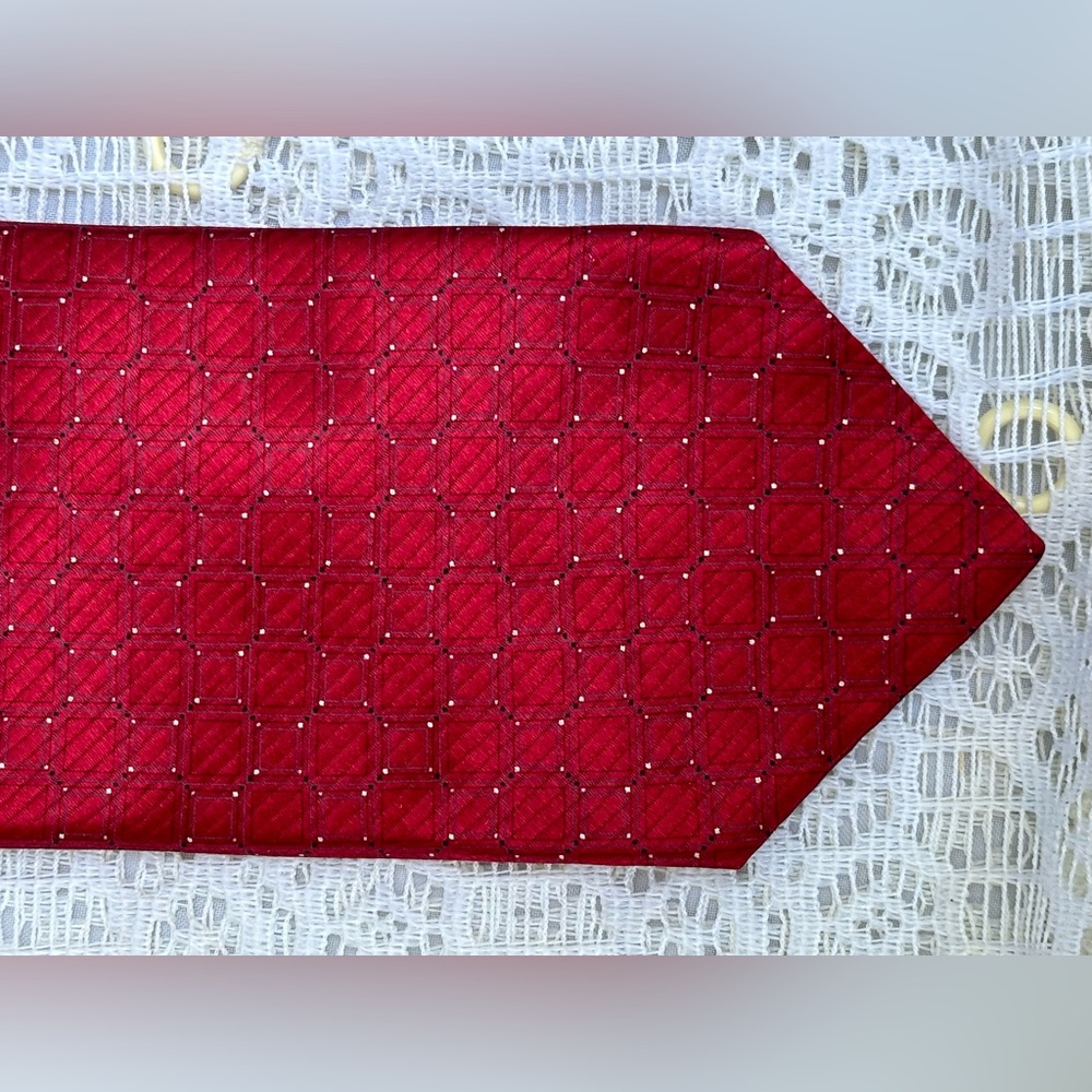 DKNY Red Silk Tie